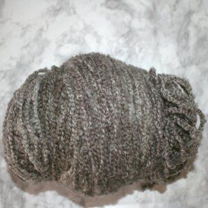 HAND CRAFTED #1308 Yarn Boucle Gray Tonal Bulky Chunky Grey